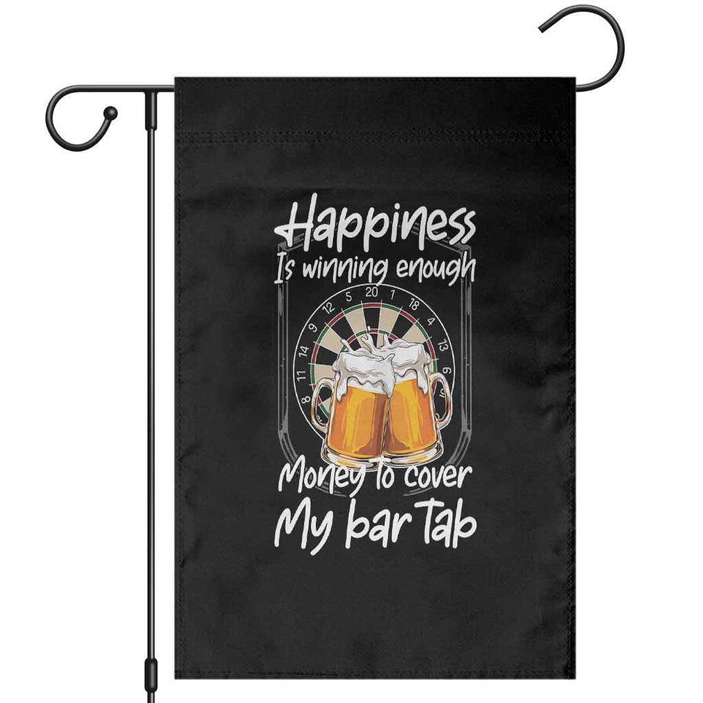 Bar Tab Darts Player Gift Garden Flag Winning Money To Cover My Bar Tab TS12 Black Print Your Wear