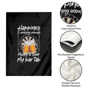 Bar Tab Darts Player Gift Garden Flag Winning Money To Cover My Bar Tab TS12 Print Your Wear