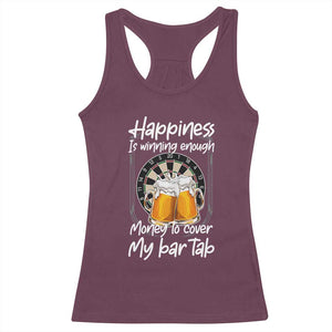 Bar Tab Darts Player Gift Racerback Tank Top Winning Money To Cover My Bar Tab TS12 Maroon Print Your Wear