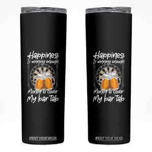 Bar Tab Darts Player Gift Skinny Tumbler Winning Money To Cover My Bar Tab TS12 Black Print Your Wear