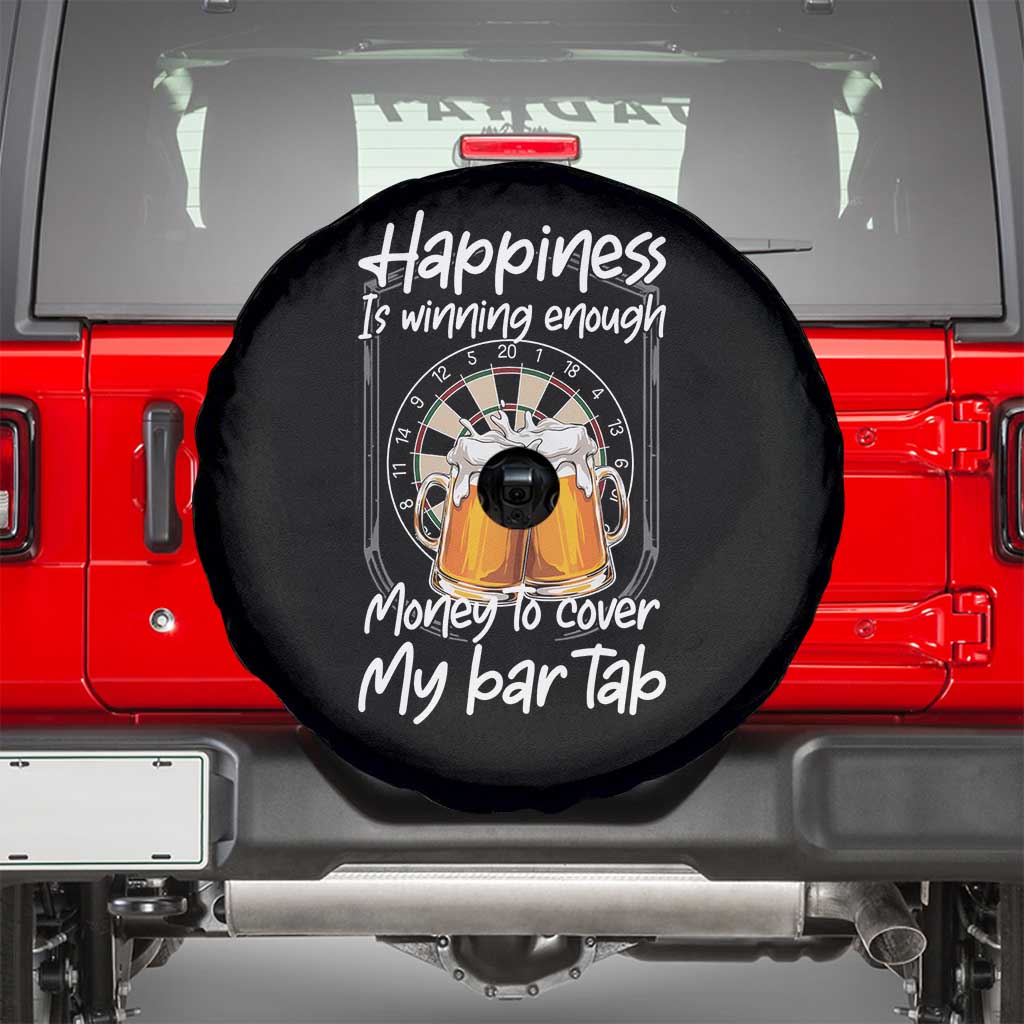 Bar Tab Darts Player Gift Spare Tire Cover Winning Money To Cover My Bar Tab TS12 Black Print Your Wear