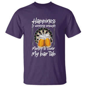 Bar Tab Darts Player Gift T Shirt Winning Money To Cover My Bar Tab TS12 Purple Print Your Wear