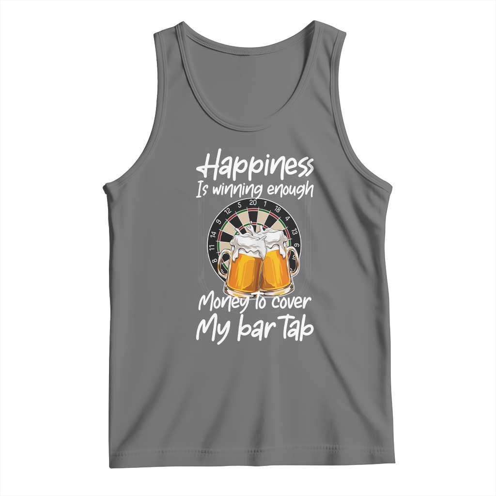 Bar Tab Darts Player Gift Tank Top Winning Money To Cover My Bar Tab TS12 Black Heather Print Your Wear
