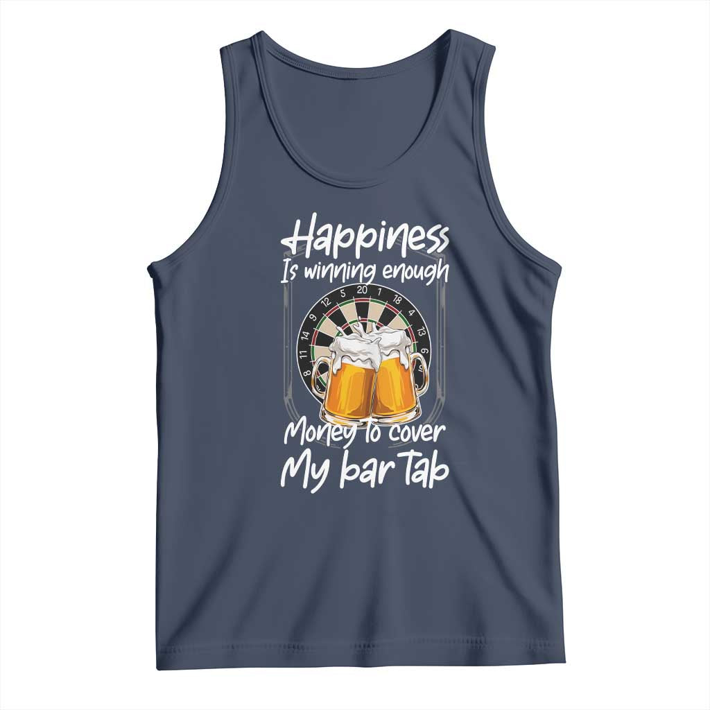 Bar Tab Darts Player Gift Tank Top Winning Money To Cover My Bar Tab TS12 Navy Print Your Wear