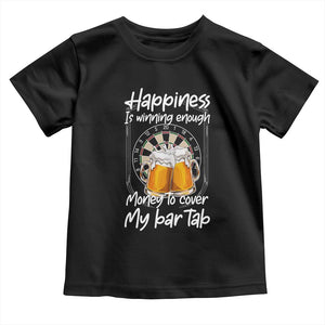 Bar Tab Darts Player Gift Toddler T Shirt Winning Money To Cover My Bar Tab TS12 Black Print Your Wear