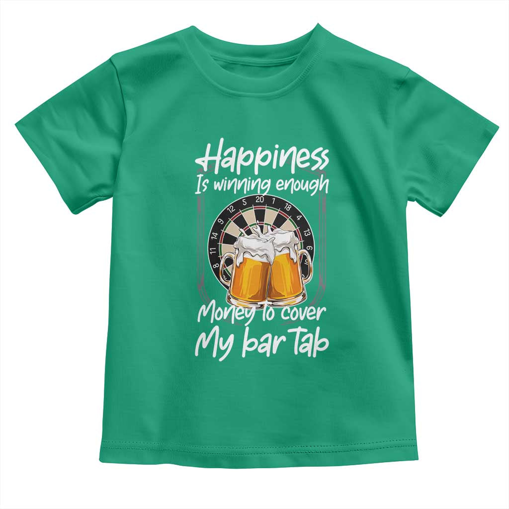 Bar Tab Darts Player Gift Toddler T Shirt Winning Money To Cover My Bar Tab TS12 Irish Green Print Your Wear