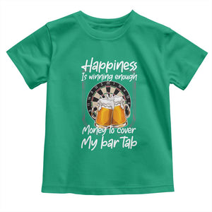 Bar Tab Darts Player Gift Toddler T Shirt Winning Money To Cover My Bar Tab TS12 Irish Green Print Your Wear