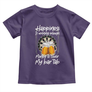 Bar Tab Darts Player Gift Toddler T Shirt Winning Money To Cover My Bar Tab TS12 Purple Print Your Wear
