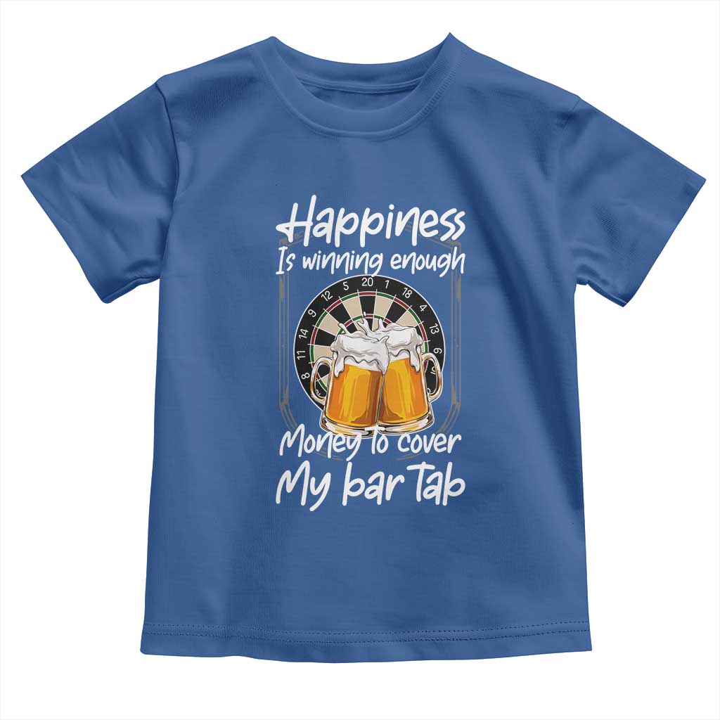 Bar Tab Darts Player Gift Toddler T Shirt Winning Money To Cover My Bar Tab TS12 Royal Blue Print Your Wear