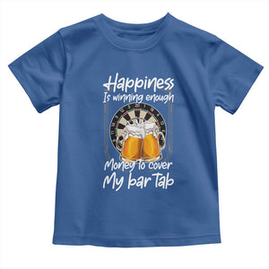 Bar Tab Darts Player Gift Toddler T Shirt Winning Money To Cover My Bar Tab TS12 Royal Blue Print Your Wear