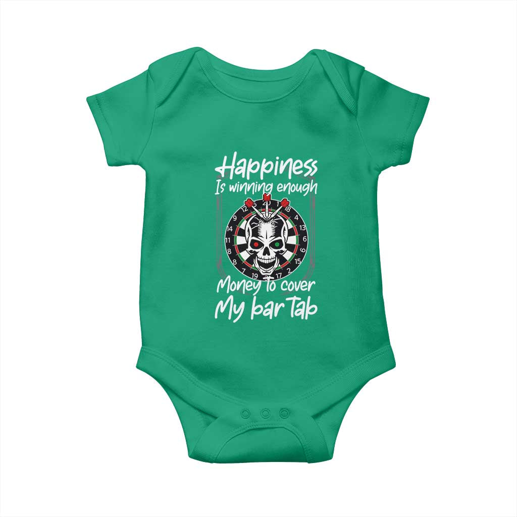 Darts Lover Drinking Game Baby Onesie Winning Money To Cover My Bar Tab TS12 Irish Green Print Your Wear