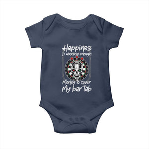 Darts Lover Drinking Game Baby Onesie Winning Money To Cover My Bar Tab TS12 Navy Print Your Wear
