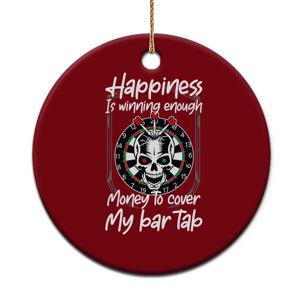 Darts Lover Drinking Game Ceramic Ornament Winning Money To Cover My Bar Tab TS12 1pc Red Print Your Wear