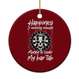 Darts Lover Drinking Game Ceramic Ornament Winning Money To Cover My Bar Tab TS12 1pc Red Print Your Wear