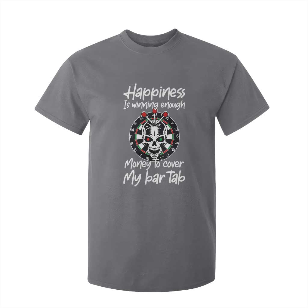 Darts Lover Drinking Game T Shirt For Kid Winning Money To Cover My Bar Tab TS12 Charcoal Print Your Wear