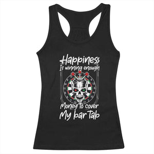 Darts Lover Drinking Game Racerback Tank Top Winning Money To Cover My Bar Tab TS12 Black Print Your Wear