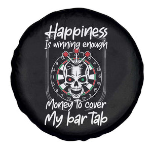 Darts Lover Drinking Game Spare Tire Cover Winning Money To Cover My Bar Tab TS12 Print Your Wear
