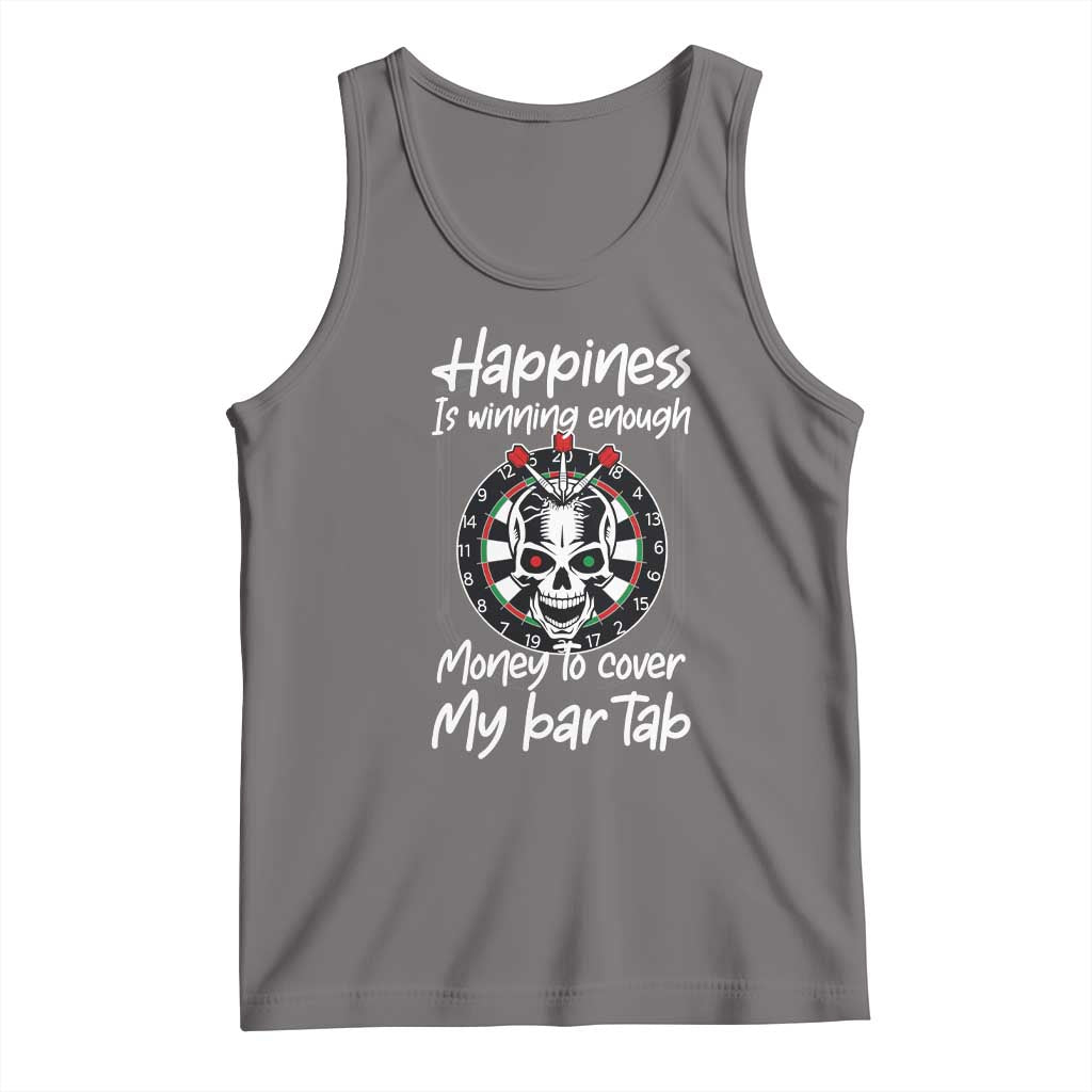 Darts Lover Drinking Game Tank Top Winning Money To Cover My Bar Tab TS12 Deep Heather Print Your Wear