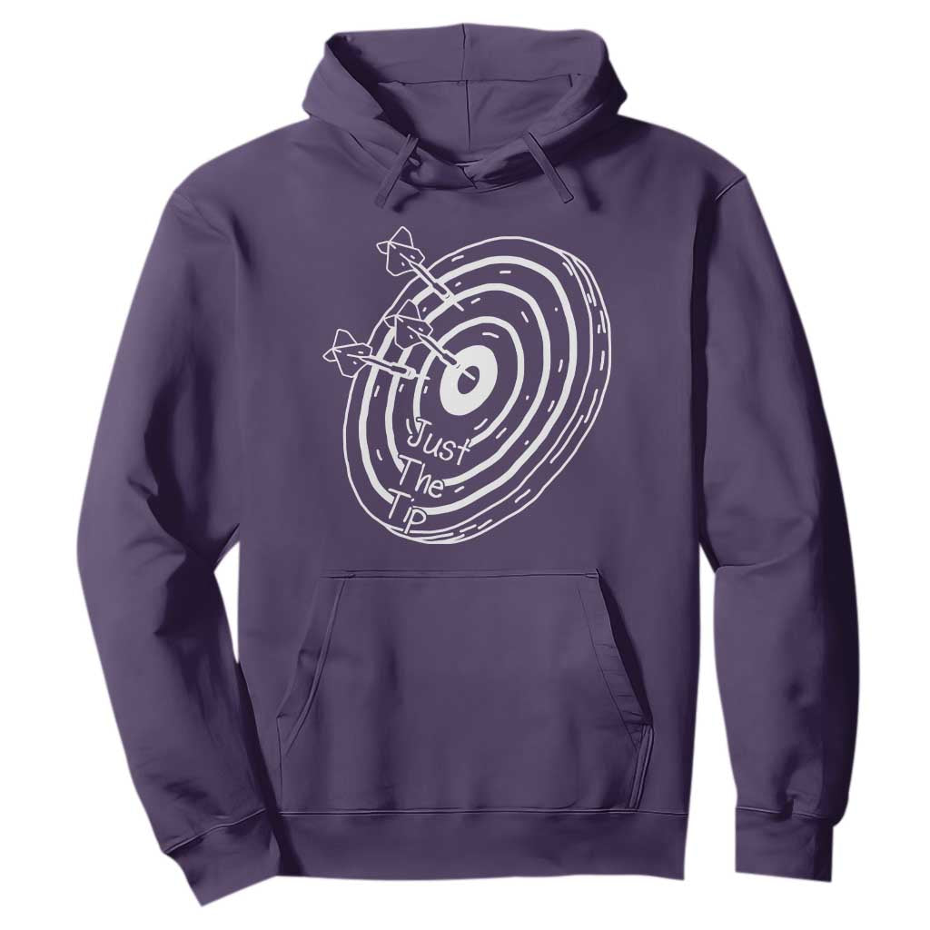 Funny Dirty Humor Dart Player Hoodie Just The Tip TS12 Purple Print Your Wear