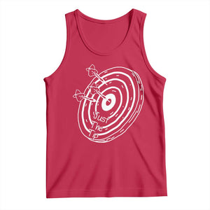 Funny Dirty Humor Dart Player Tank Top Just The Tip TS12 Red Print Your Wear