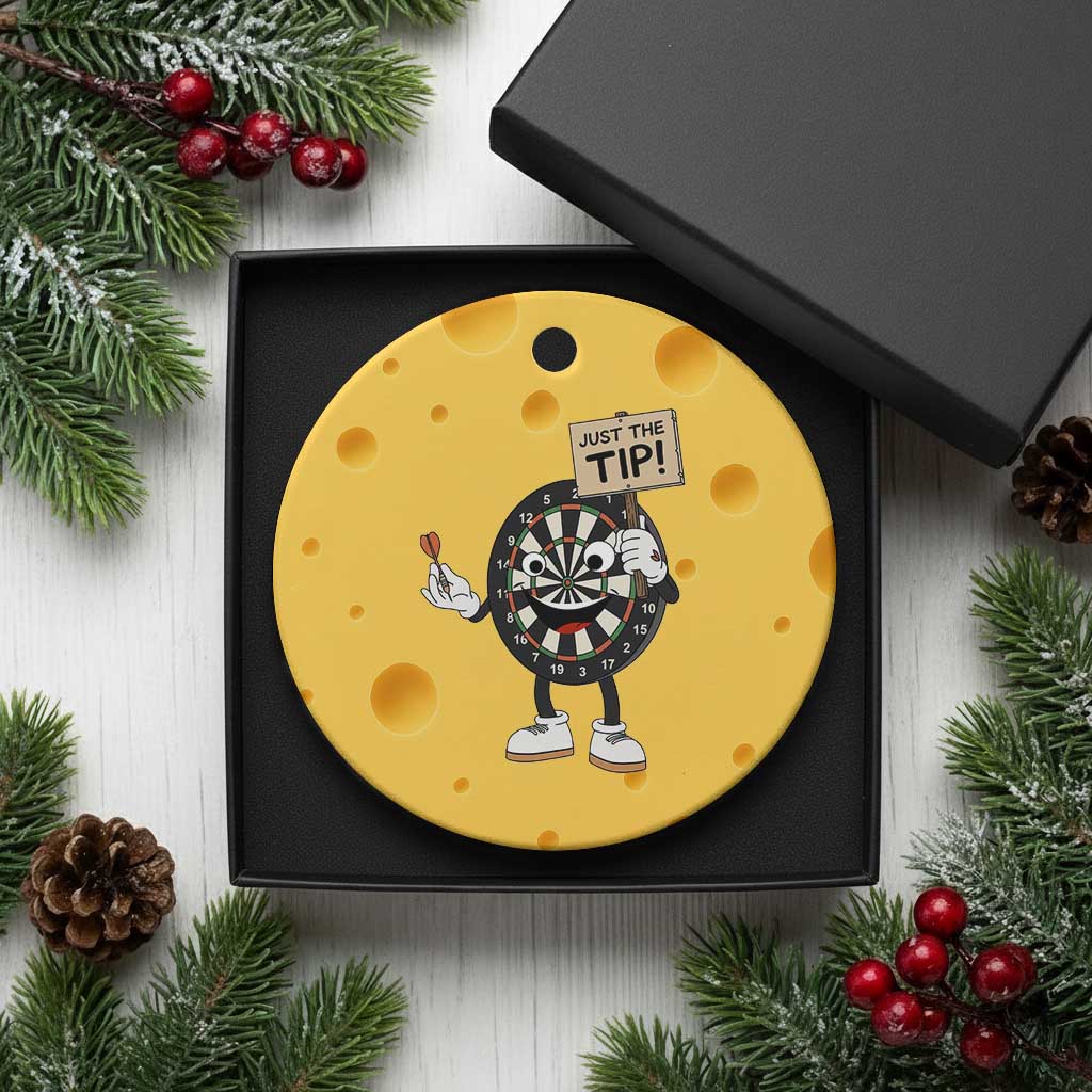 Just The Tip Quote Ceramic Ornament Dirty Humor Dartist Gift TS12 1pc Yellow Cheese Print Your Wear
