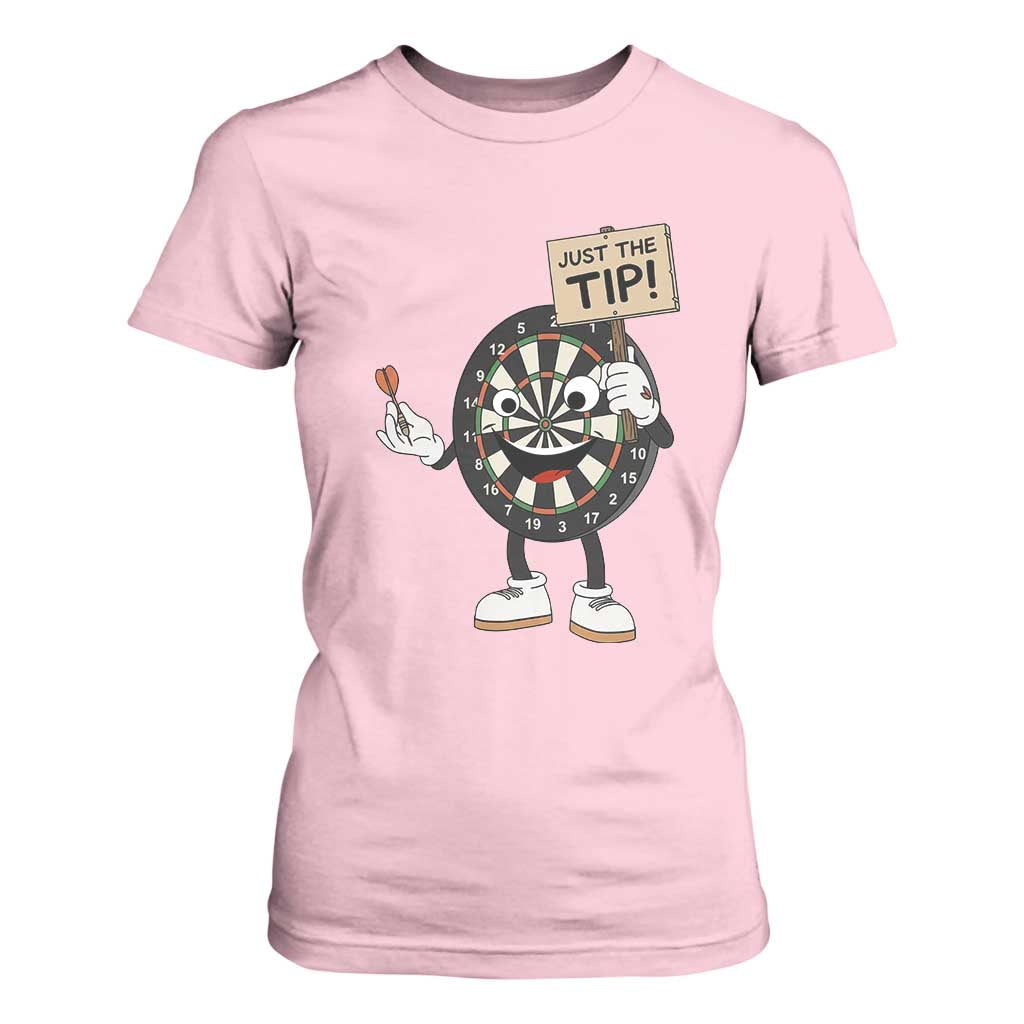 Just The Tip Quote T Shirt For Women Dirty Humor Dartist Gift TS12 Light Pink Print Your Wear