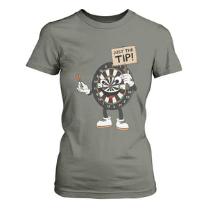 Just The Tip Quote T Shirt For Women Dirty Humor Dartist Gift TS12 Military Green Print Your Wear