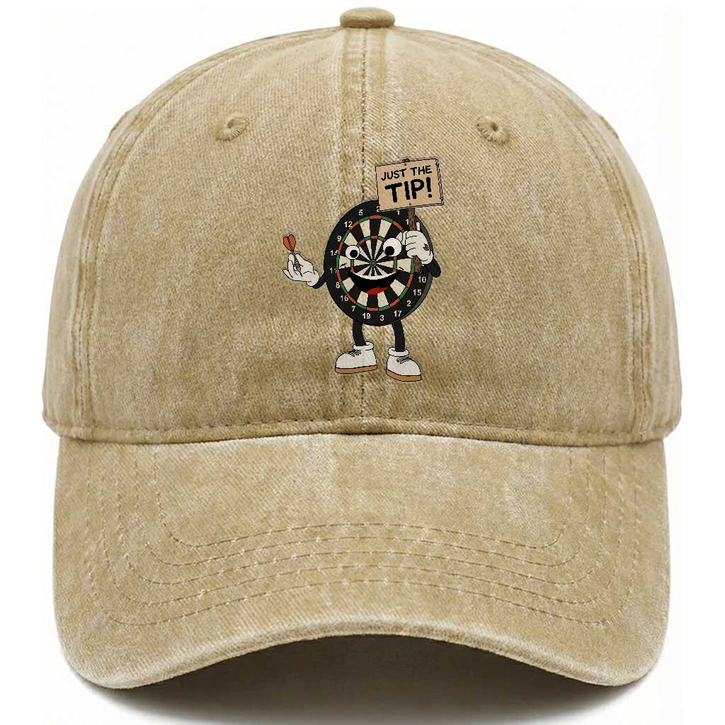 Just The Tip Quote Washed Cotton Baseball Cap Dirty Humor Dartist Gift TS12 Print Your Wear