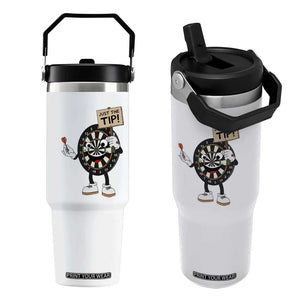 Just The Tip Quote Flip Straw Tumbler Dirty Humor Dartist Gift TS12 One Size: 30 oz White Print Your Wear