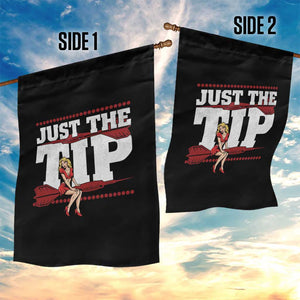 Funny Darts Player Gift Garden Flag Just The Tip TS12 Print Your Wear