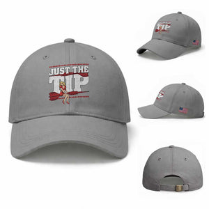 Funny Darts Player Gift Baseball Cap Just The Tip TS12 Baseball Cap Universal Fit Sport Gray Print Your Wear