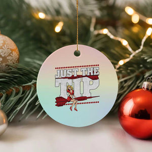 Funny Darts Player Gift Ceramic Ornament Just The Tip TS12 1pc Pastel Print Your Wear