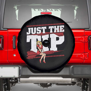 Funny Darts Player Gift Spare Tire Cover Just The Tip TS12 Black Print Your Wear