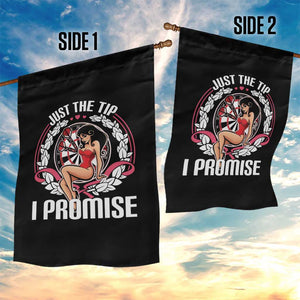Just The Tip I Promise Garden Flag Funny Dart Player Quote For Pub Fans TS12 Print Your Wear