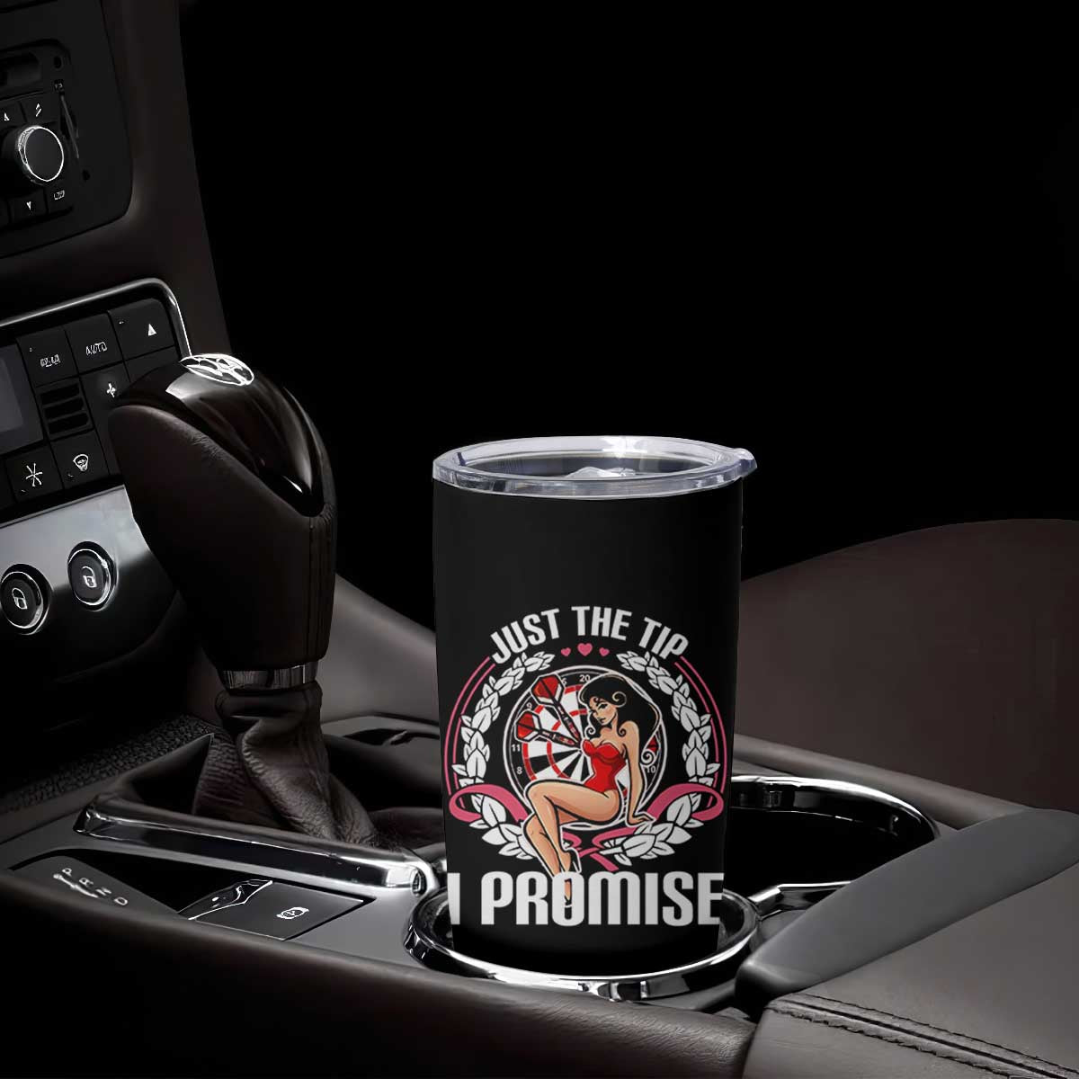 Just The Tip I Promise Tumbler Cup Funny Dart Player Quote For Pub Fans TS12 Print Your Wear