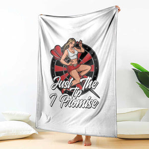 Just The Tip I Promise Throw Blanket Sexy Pin Up Girl Dartist Gift TS12 Print Your Wear