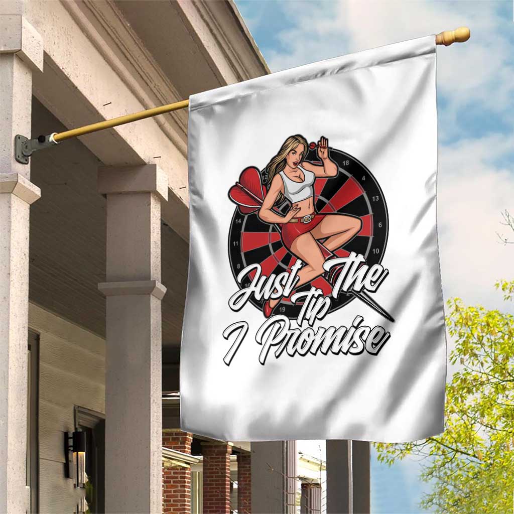 Just The Tip I Promise Garden Flag Sexy Pin Up Girl Dartist Gift TS12 Print Your Wear