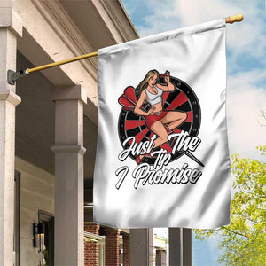 Just The Tip I Promise Garden Flag Sexy Pin Up Girl Dartist Gift TS12 Print Your Wear
