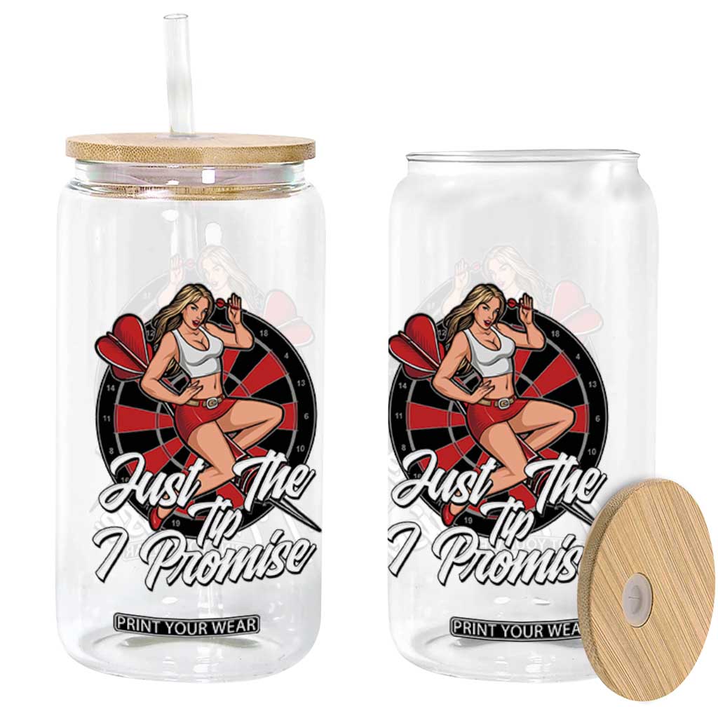Just The Tip I Promise Glass Can Sexy Pin Up Girl Dartist Gift TS12 Print Your Wear