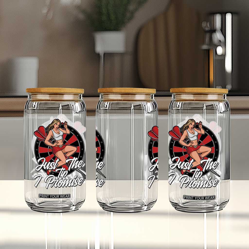 Just The Tip I Promise Glass Can Sexy Pin Up Girl Dartist Gift TS12 Print Your Wear