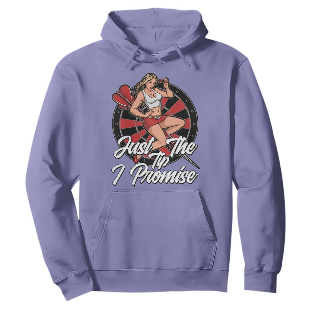 Just The Tip I Promise Hoodie Sexy Pin Up Girl Dartist Gift TS12 Violet Print Your Wear