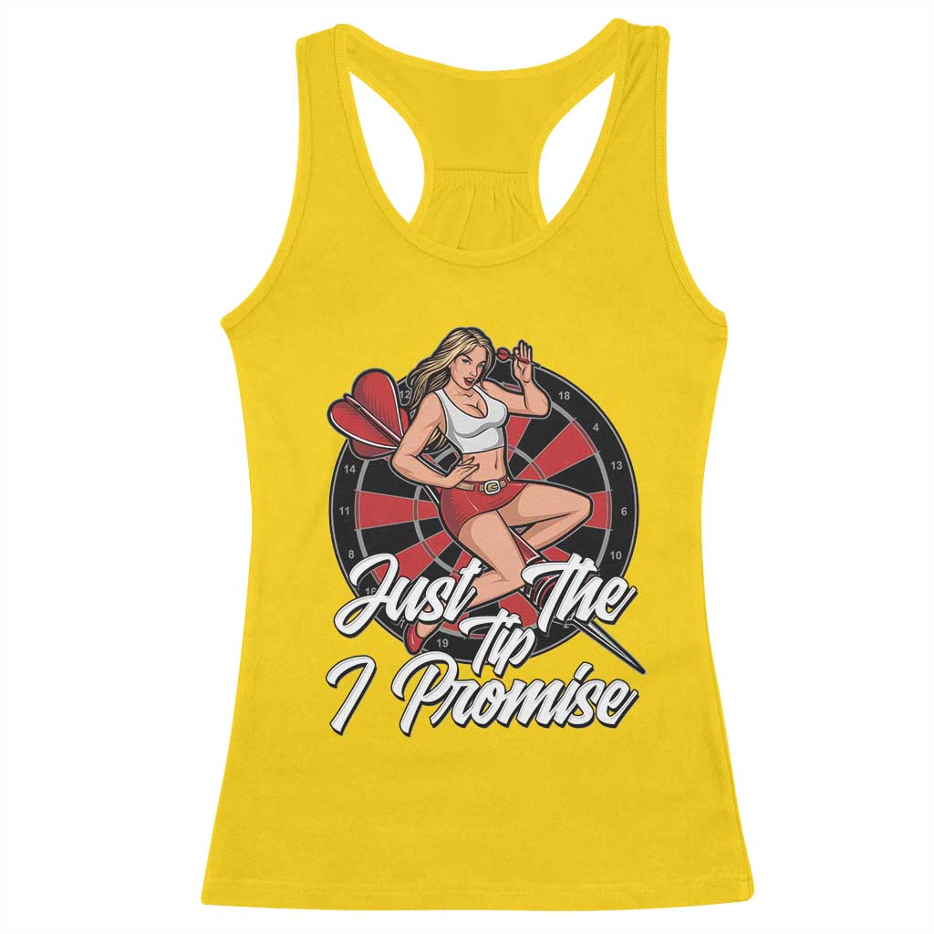 Just The Tip I Promise Racerback Tank Top Sexy Pin Up Girl Dartist Gift TS12 Daisy Print Your Wear
