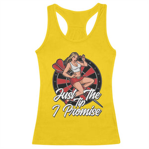 Just The Tip I Promise Racerback Tank Top Sexy Pin Up Girl Dartist Gift TS12 Daisy Print Your Wear