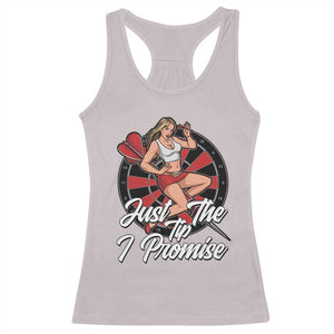Just The Tip I Promise Racerback Tank Top Sexy Pin Up Girl Dartist Gift TS12 Ice Gray Print Your Wear