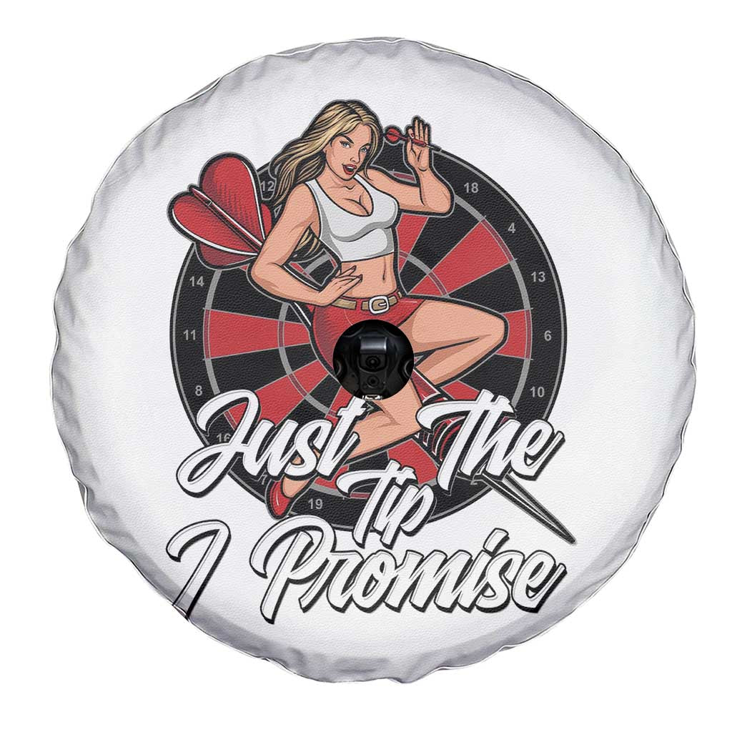 Just The Tip I Promise Spare Tire Cover Sexy Pin Up Girl Dartist Gift TS12 Print Your Wear