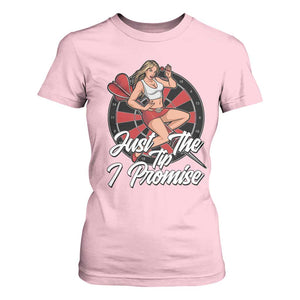 Just The Tip I Promise T Shirt For Women Sexy Pin Up Girl Dartist Gift TS12 Light Pink Print Your Wear