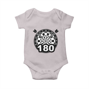 Funny Darts Max 180 Baby Onesie Dartist Darts Lover Gift TS12 Ice Gray Print Your Wear