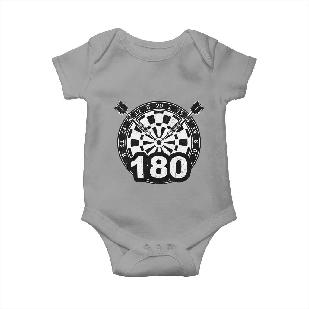 Funny Darts Max 180 Baby Onesie Dartist Darts Lover Gift TS12 Sport Gray Print Your Wear