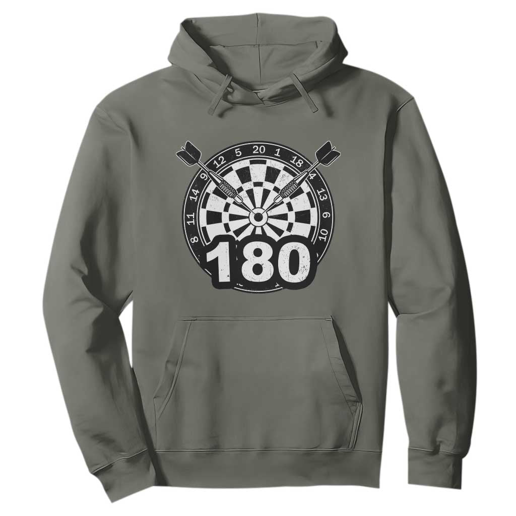 Funny Darts Max 180 Hoodie Dartist Darts Lover Gift TS12 Military Green Print Your Wear