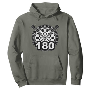 Funny Darts Max 180 Hoodie Dartist Darts Lover Gift TS12 Military Green Print Your Wear